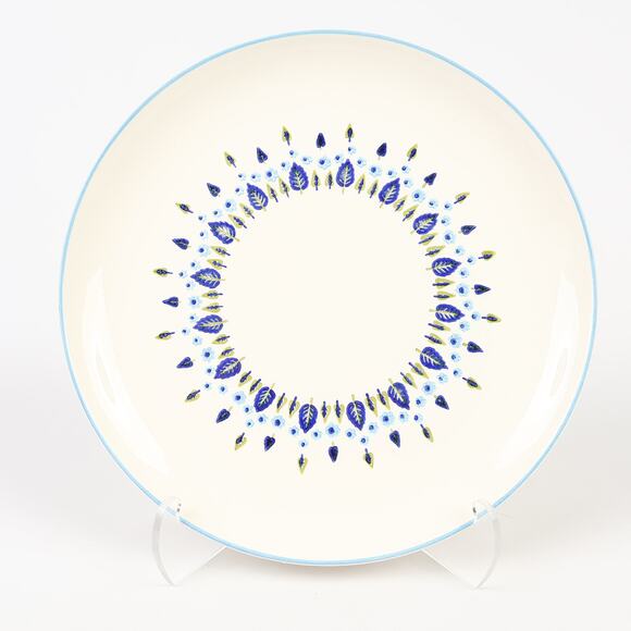 Marcrest Swiss Alpine Chalet Ceramic 11-1/2" Serving Platter USA 1960s MCM NOS - Picture 2 of 7